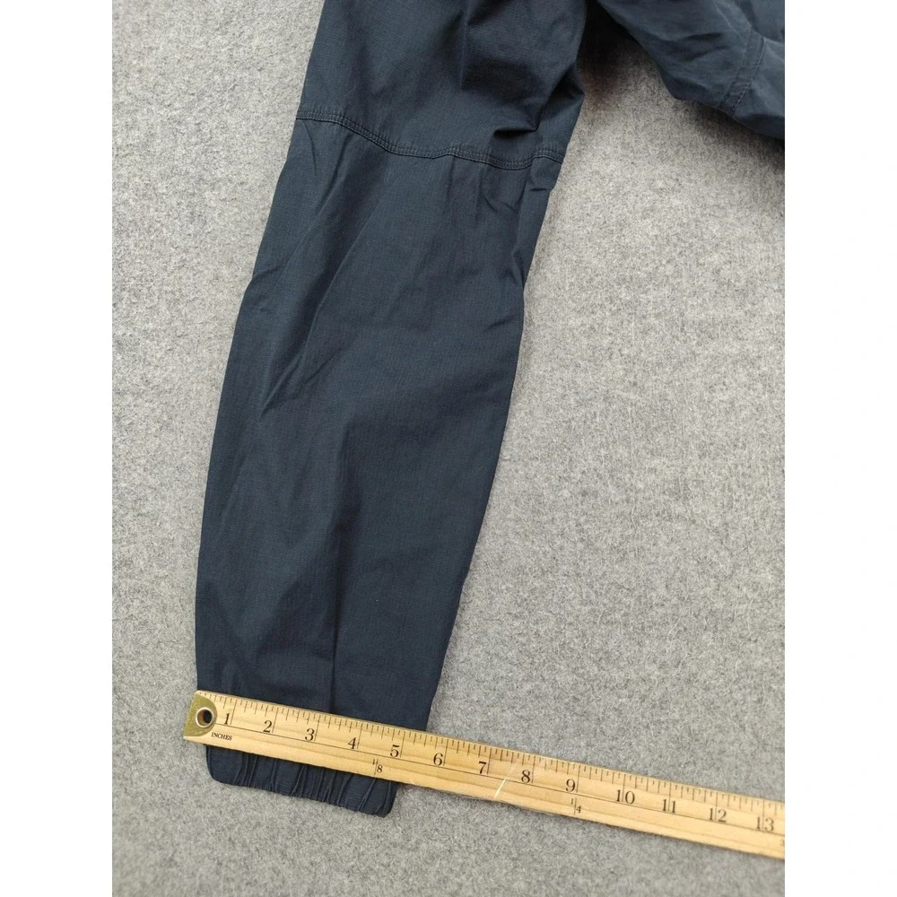 Jordan Pants Mens Medium Blue Woven Joggers Elastic Waist Zip Fly Pockets